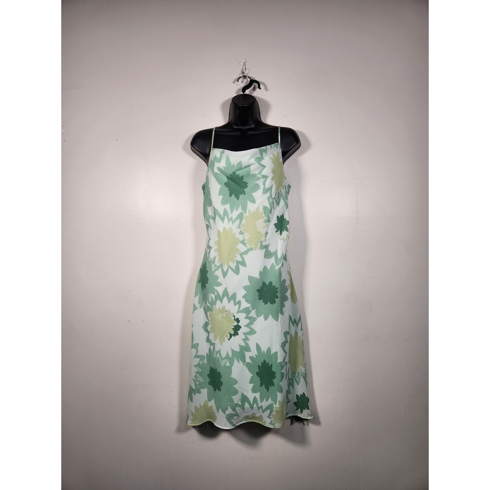 express green floral dress | Dresses | Express Slip Juniors 78 Cowl Neck 9s Y2k Satin Feel Midi embellished sequins